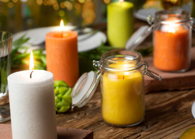 Pure Olive Wax Candle 90 x 60 - Yellow