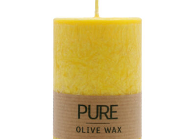 Pure Olive Wax Candle 90 x 60 - Yellow