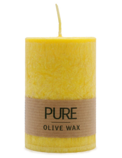 Pure Olive Wax Candle 90 x 60 - Yellow