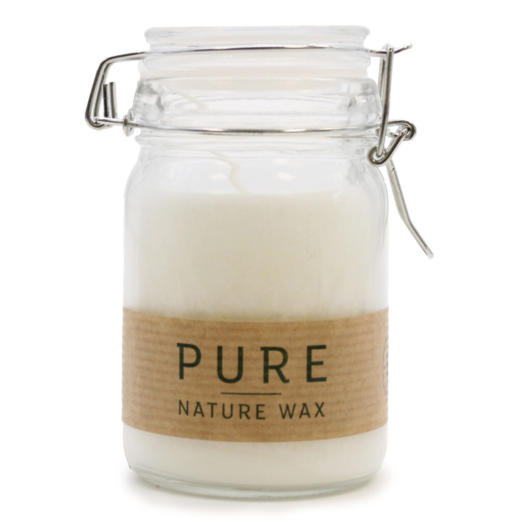 Pure Olive Wax Jar Candle 120 x 70 - White