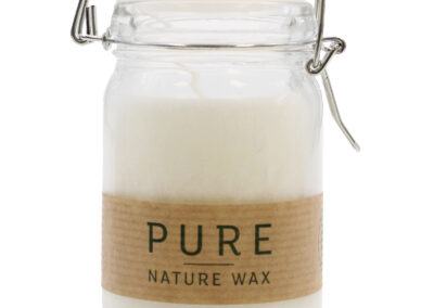 Pure Olive Wax Jar Candle 120 x 70 - White