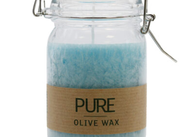 Pure Olive Wax Jar Candle 120 x 70 - Turquoise