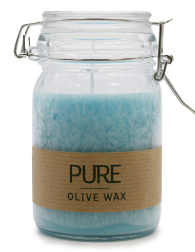 Pure Olive Wax Jar Candle 120 x 70 - Turquoise