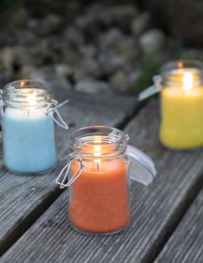 Pure Olive Wax Jar Candle 120 x 70 - Turquoise