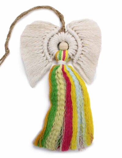 Macrame Angel - Rainbow