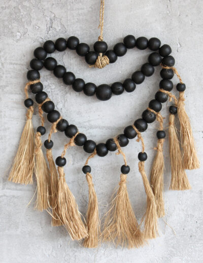 Small Bead Heart Mobil 27 x 20 cm