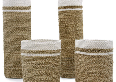 Seagrass Set - 2 Vase & 2 Bins