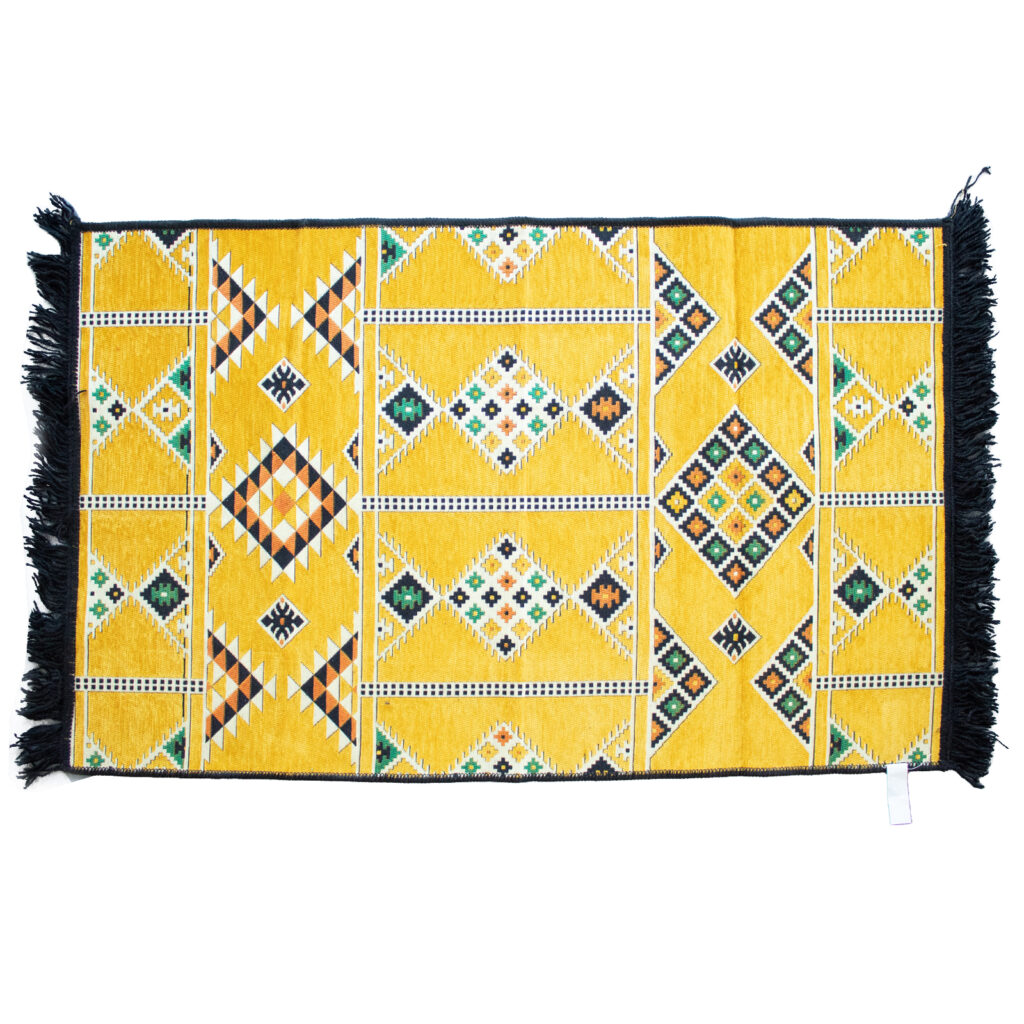 Kilim Rug 125 x 80 cm - Yellow