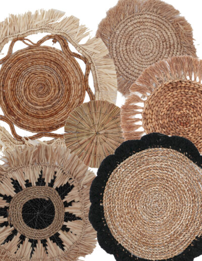 Set of Six Natural Wall Art - Kribo Collection