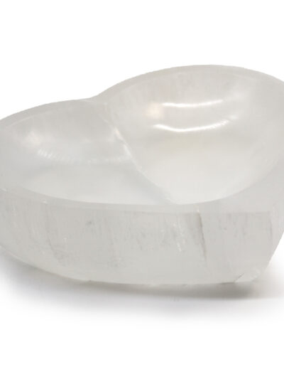 Selenite Heart Bowl - 15cm
