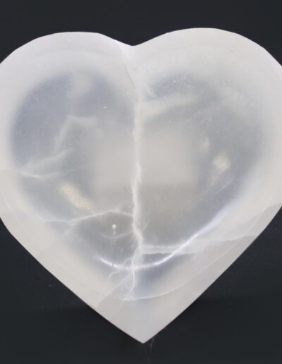 Selenite Heart Bowl - 15cm