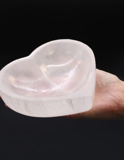 Selenite Heart Bowl - 15cm