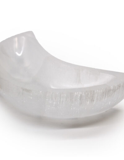 Selenite Moon Bowl - 15cm