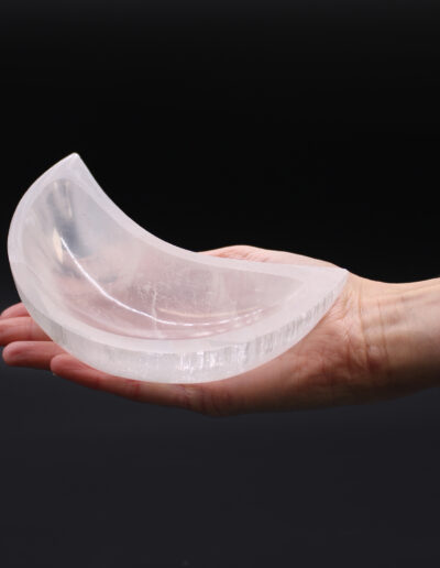 Selenite Moon Bowl - 15cm