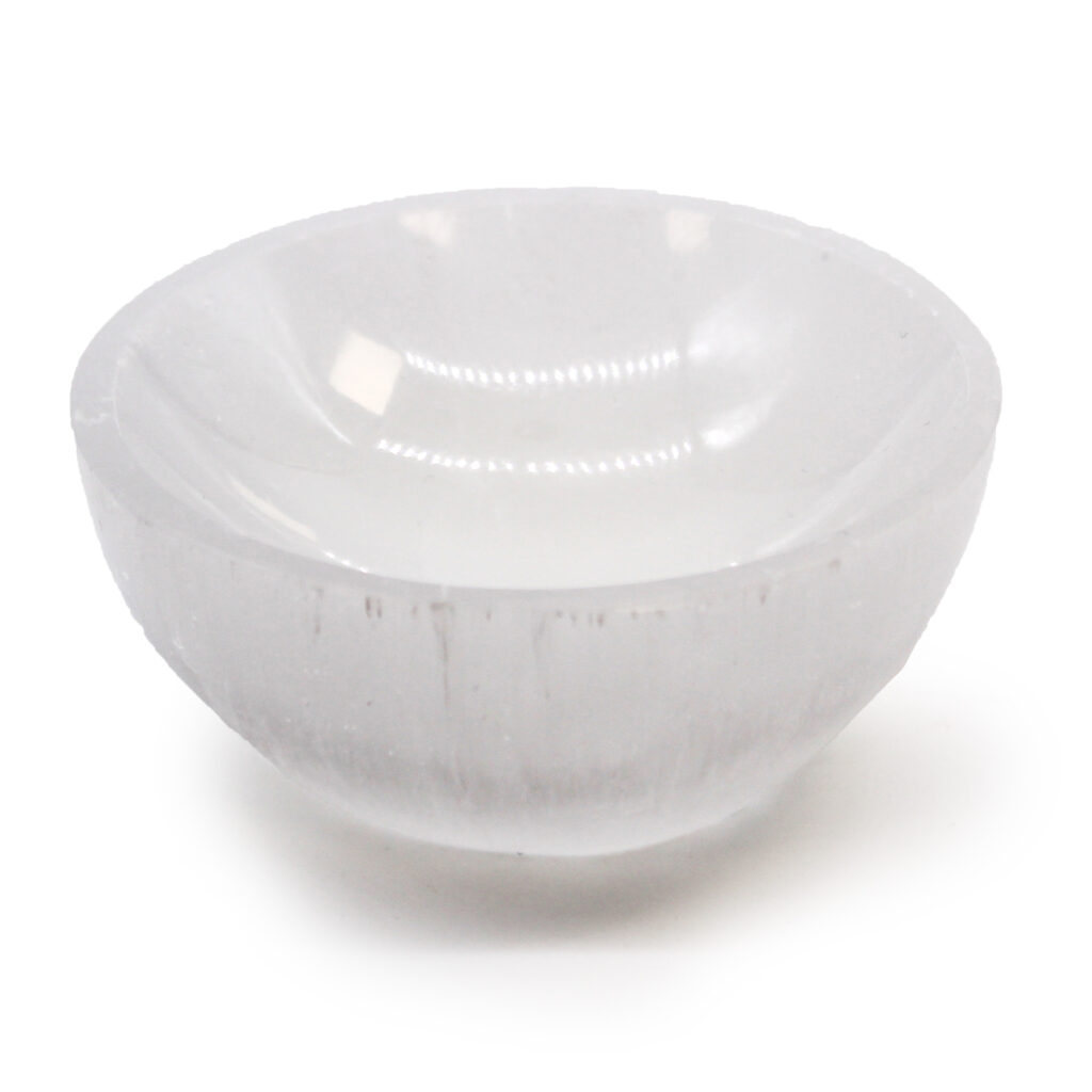 Selenite Round Bowl - 8cm