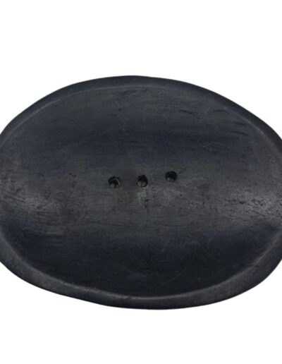 Oval Black Marble Soap Dish