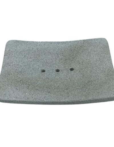 Square Shaped Ziolit Stone Soap Dish