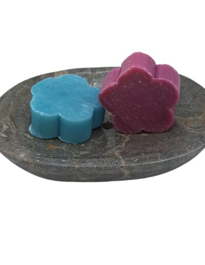 Classic Oval Grey Marble Soap Dish