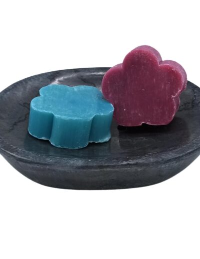 Classic Oval Black Marble Soap Dish