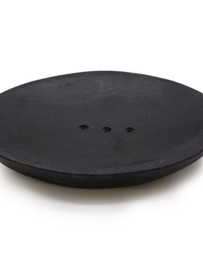 Oval Black Marble Soap Dish