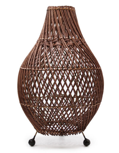 Rattan Table Lamps - Dark Brown