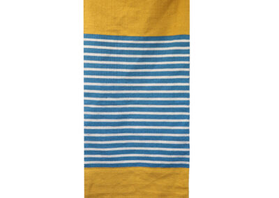 Indian Cotton Rug - 70 x 170c m - Yellow | Blue