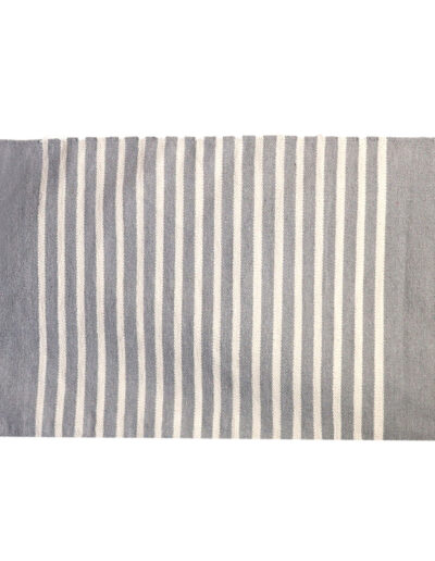Indian Cotton Rug - 70 x 170 cm - Grey