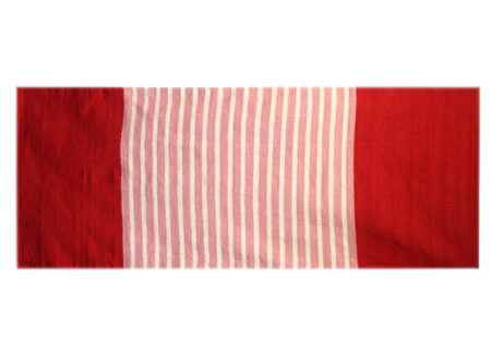 Indian Cotton Rug - 70 x 170 cm - Red | Pink