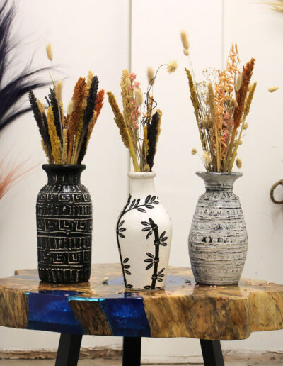 Greek Straight Vase - Chocolate