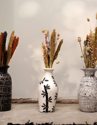 Greek Straight Vase - Chocolate