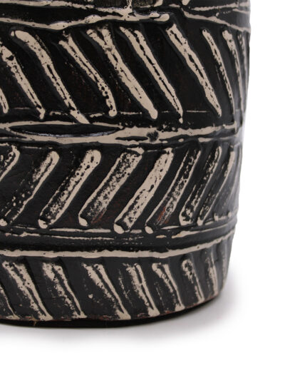 Greek Taper Vase - Chocolate