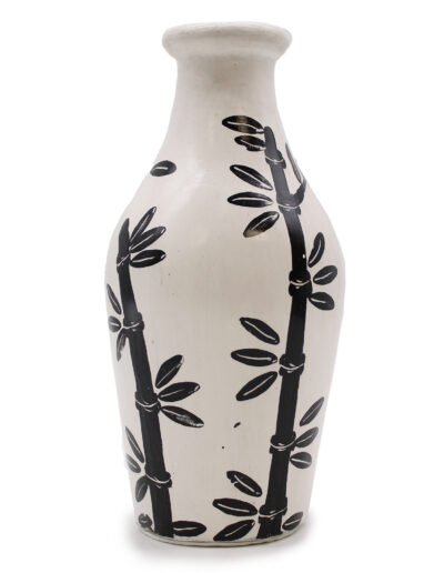 Bamboo Motif Shaped Vase - Natural