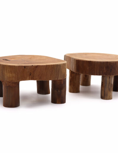 Low Teak Pad Display - 24 x 10 cm