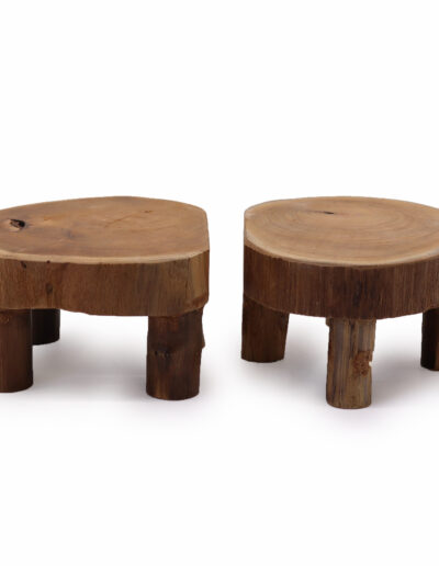 Low Teak Pad Display - 24 x 10 cm