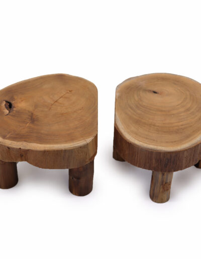 Low Teak Pad Display - 24 x 10 cm