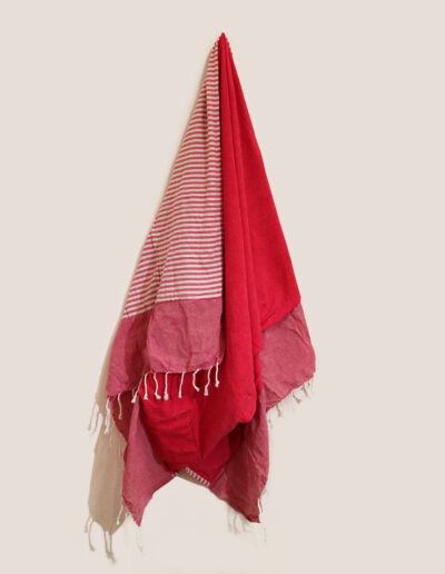 Cotton Pario Towel - Hot Pink