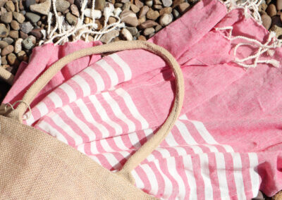 Cotton Pario Throw - Hot Pink