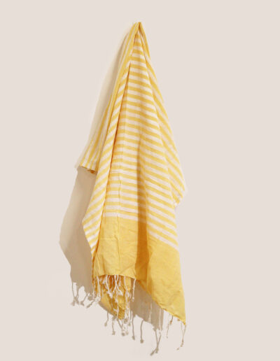 Cotton Pario Throw - Sunny Yellow