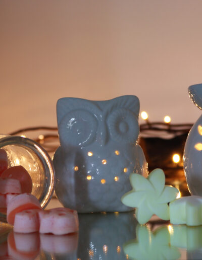 Classic White Oil Burner - Tall Owl