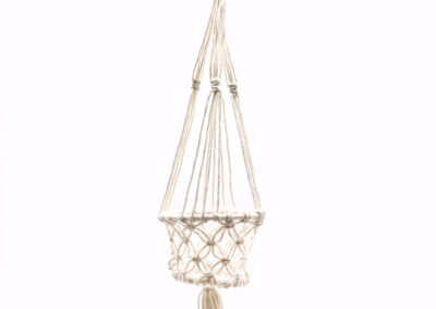 Macrame Pot Holder - Single Small Pot