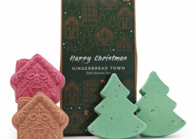Gingerbread Town Christmas Bath Bomb Gift Pack