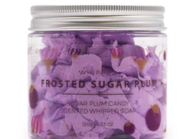 Frosted Sugar Plum Whipped Cream Soap 120g