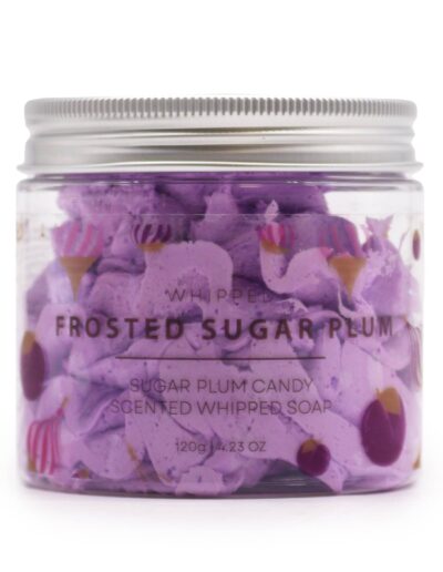Frosted Sugar Plum Whipped Cream Soap 120g