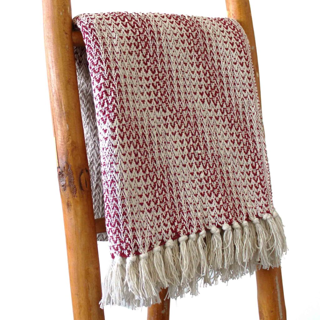 Boho Comfort Throws - 140 x 200 cm - Ruby Two Tone