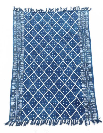 Handmade Indigo Throw - 170 x 120 cm - Midnight Heerak