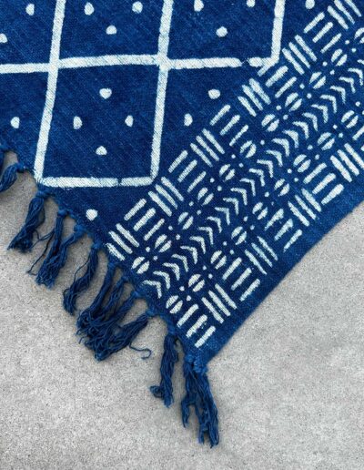 Handmade Indigo Throw - 170 x 120 cm - Midnight Heerak