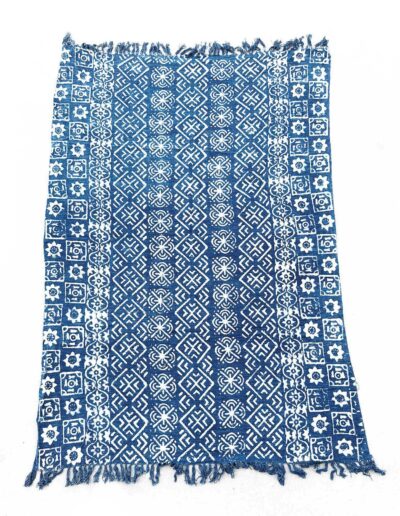 Handmade Indigo Throw - 170 x 120 cm - Desi Stripes