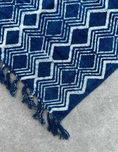 Handmade Indigo Runner - 170 x 60 cm - Heerak Patern