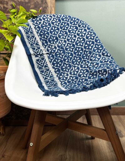 Handmade Indigo Runner - 170 x 60cm - Madjid Tiles