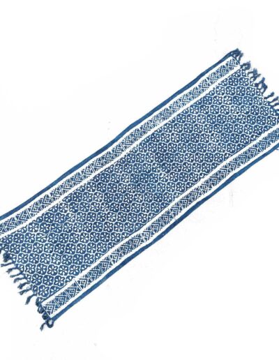 Handmade Indigo Runner - 170 x 60cm - Madjid Tiles